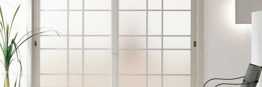 Пластиковые перегородки с матовым стеклом