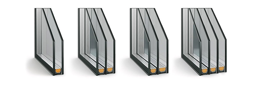 Виды стеклопакетов